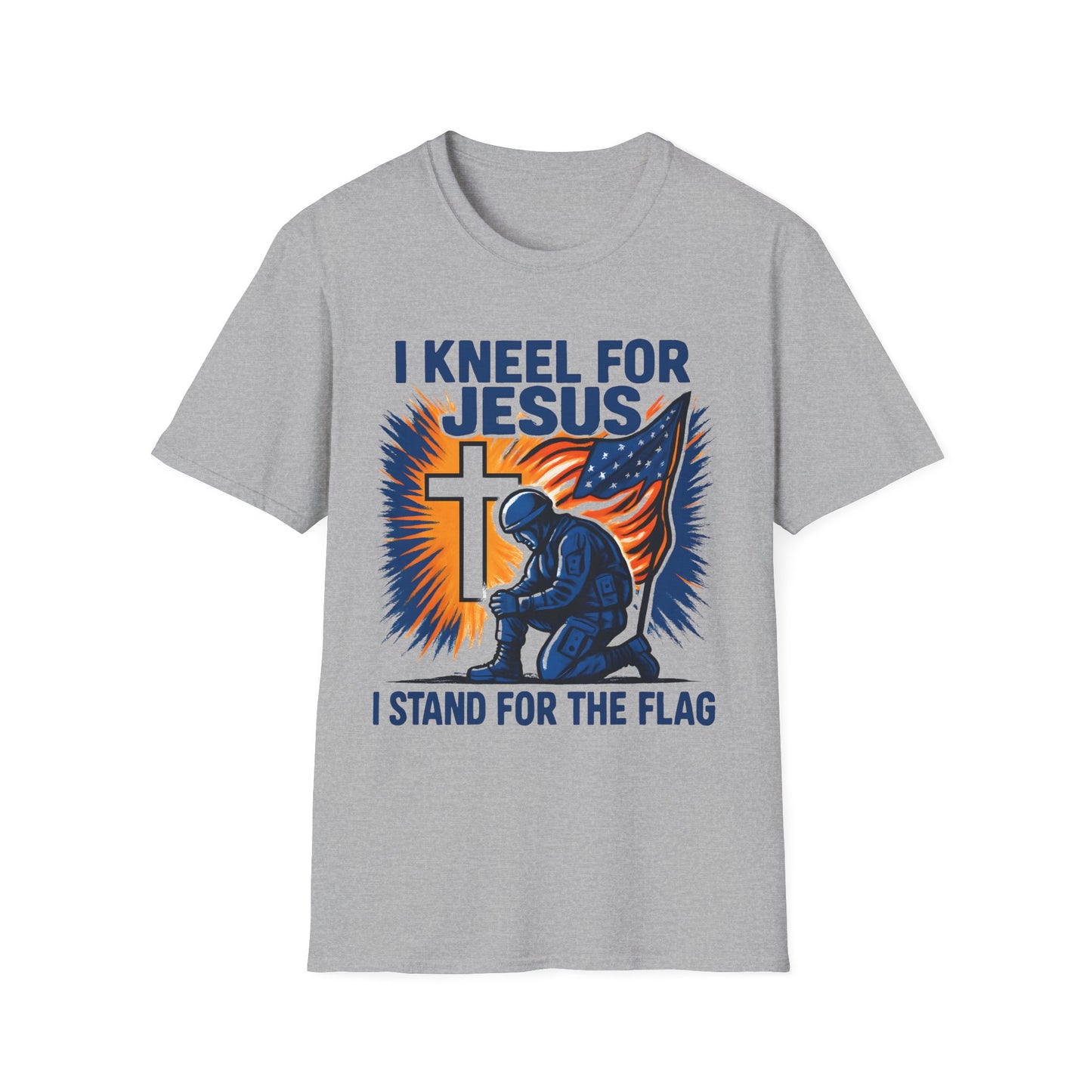 I Kneel for Jesus, I Stand for the Flag