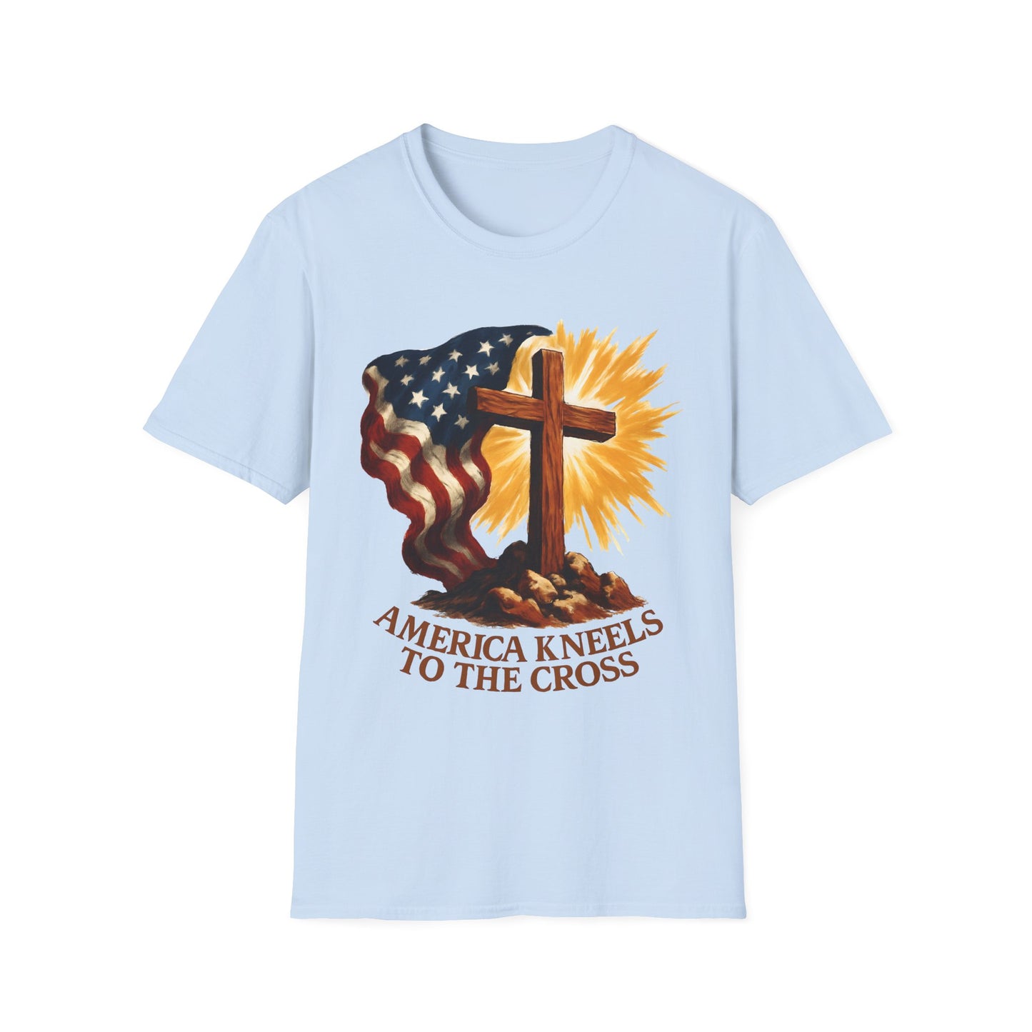 America Kneels to the Cross Tee