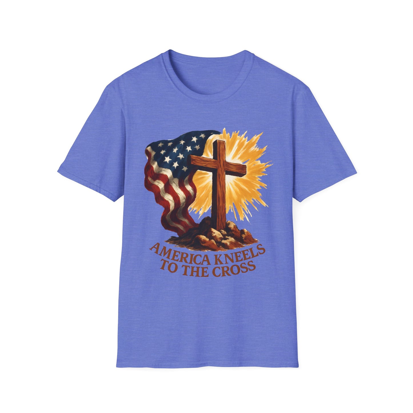 America Kneels to the Cross Tee