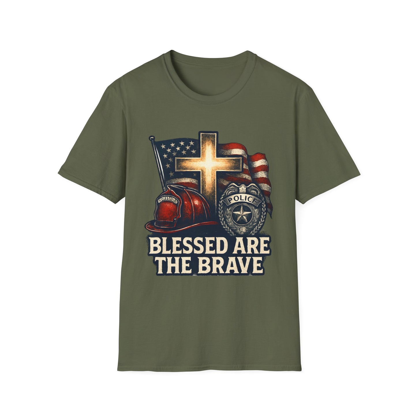 Blessed Are The Brave Firefighter and Police