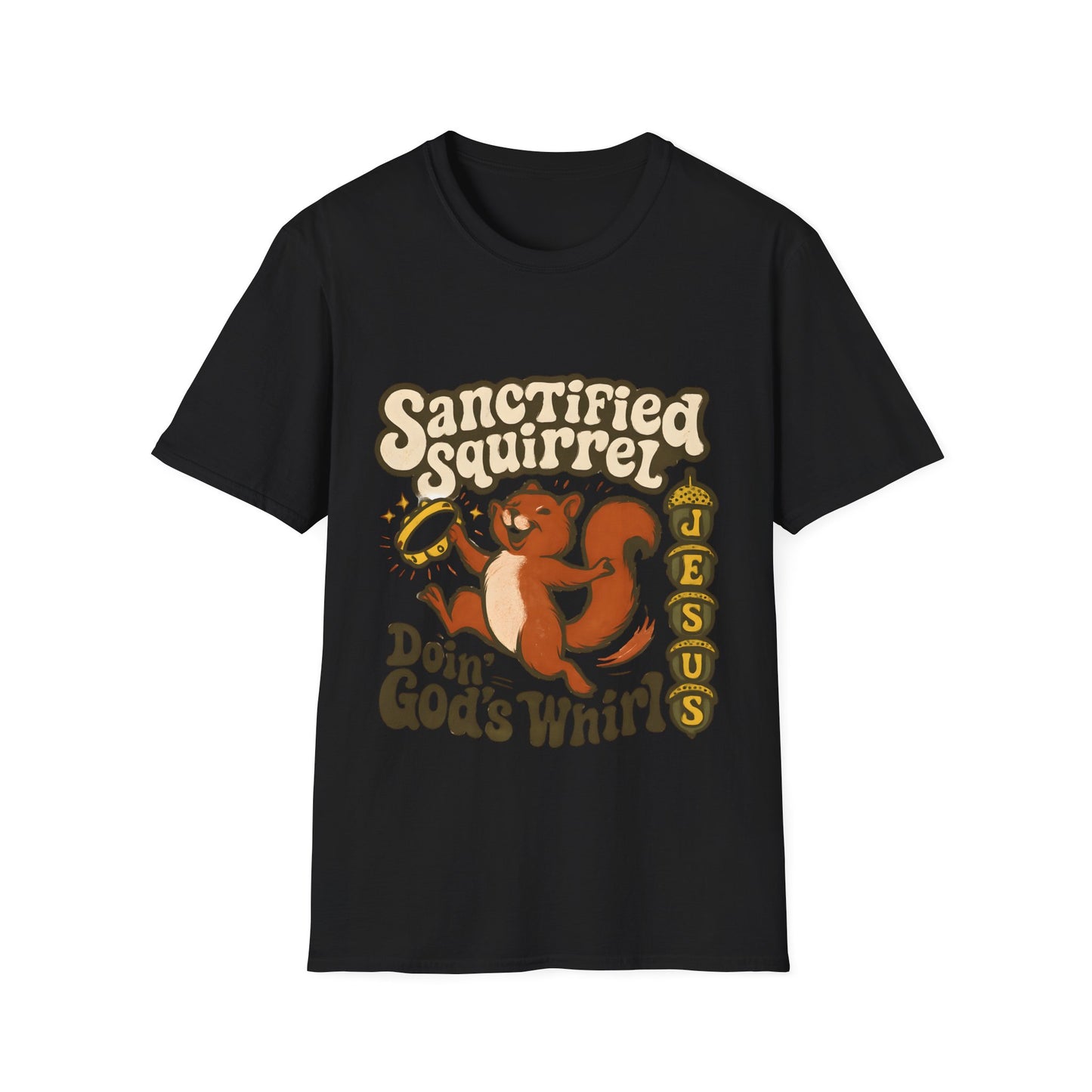 Sanctified Squirrel Jesus Graphic Tee
