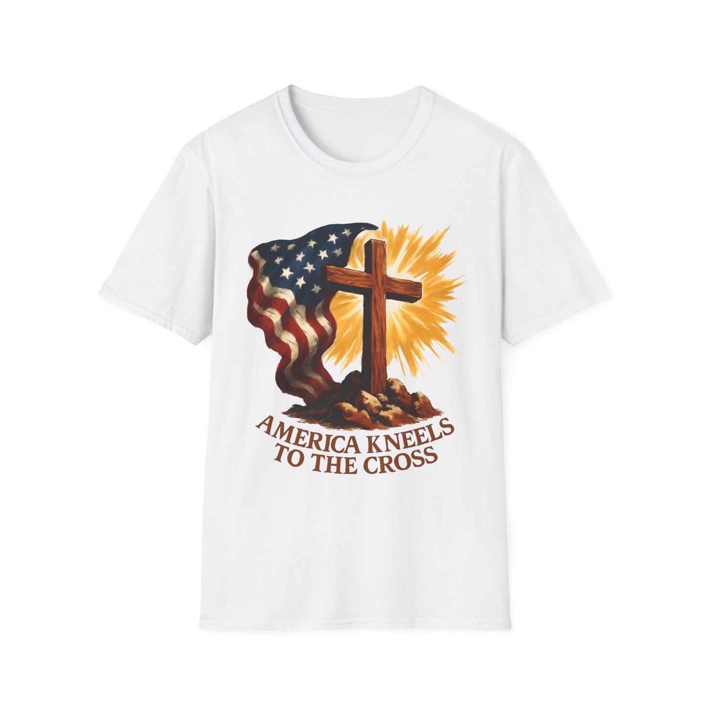 America Kneels to the Cross Tee