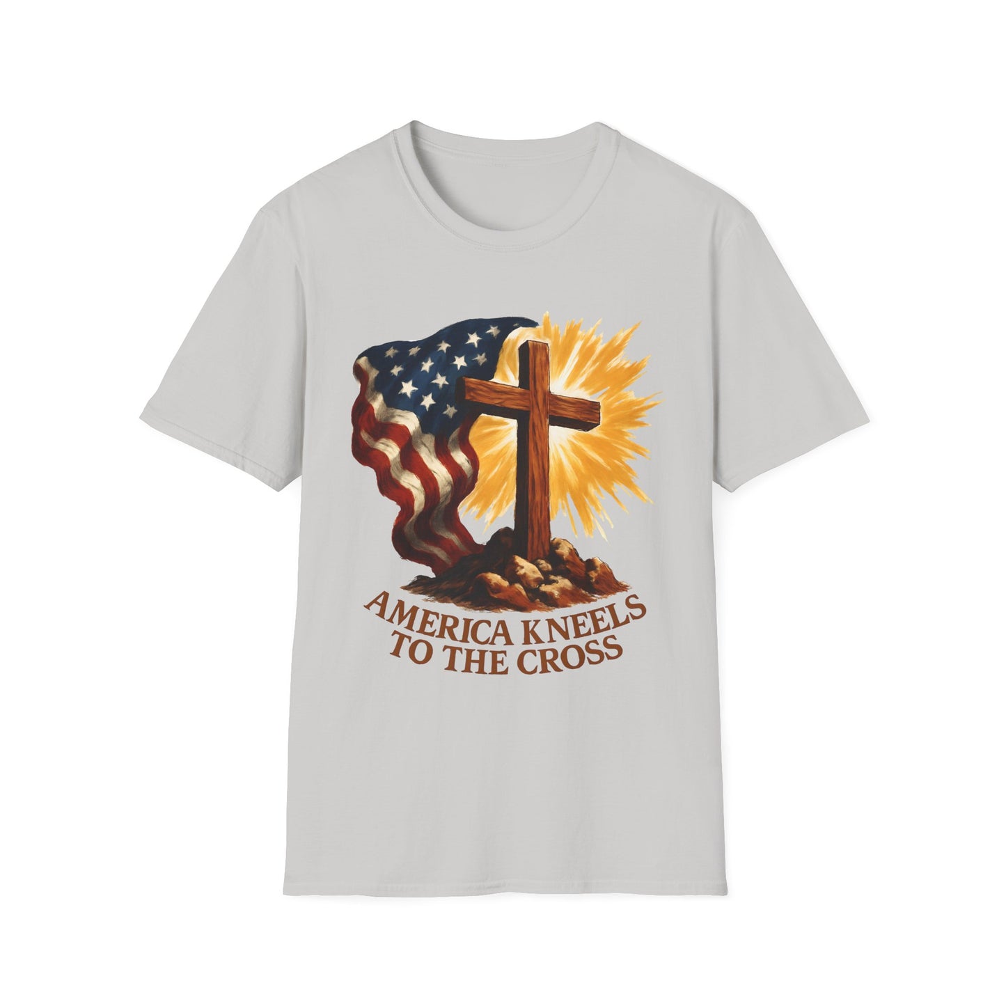 America Kneels to the Cross Tee
