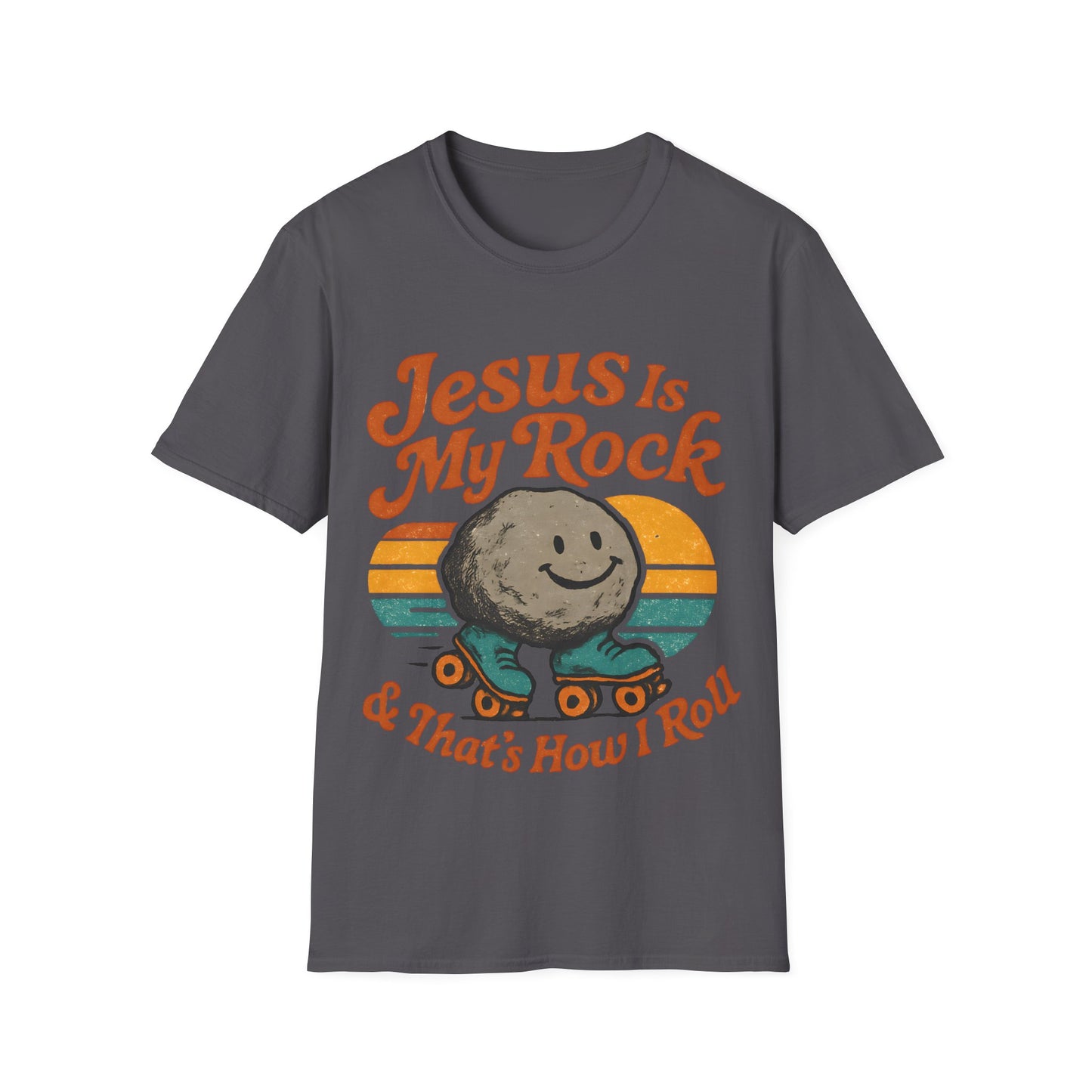 Retro Jesus Is My Rock T-Shirt