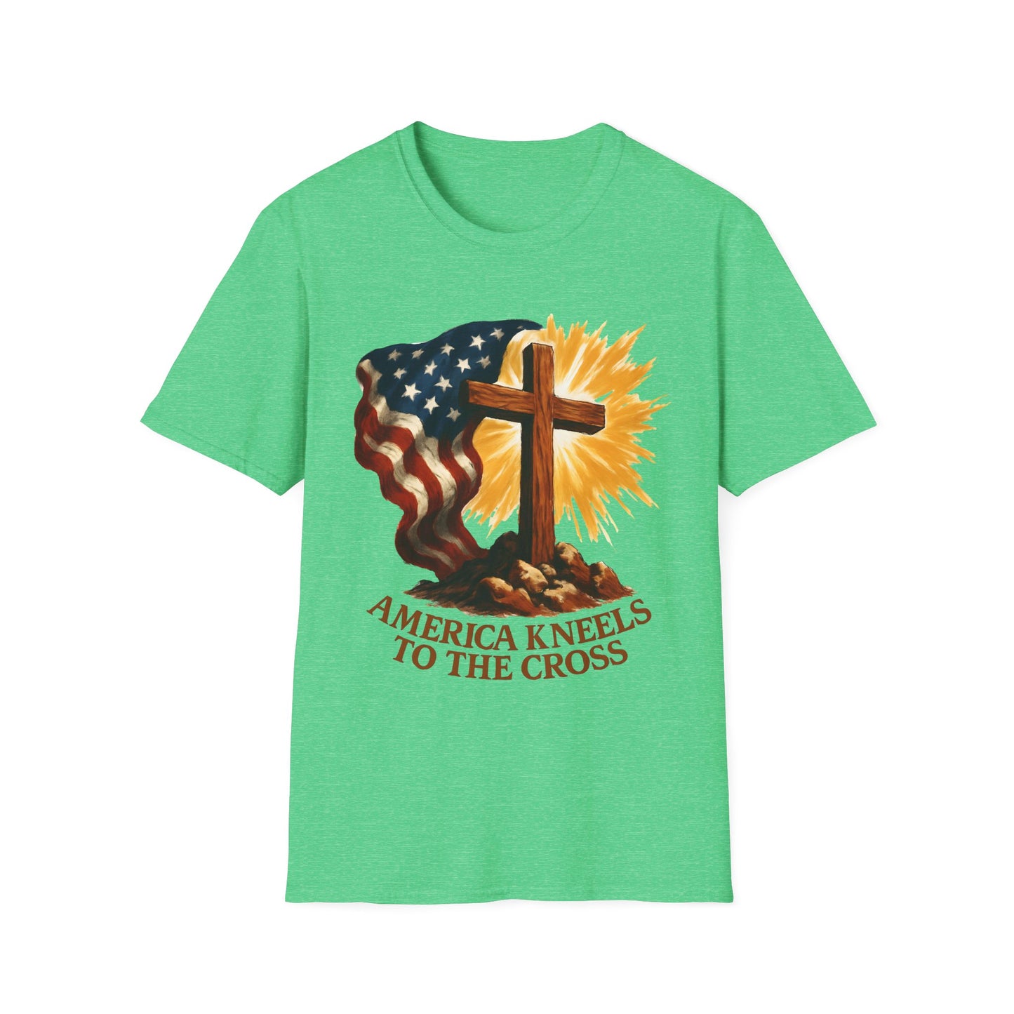 America Kneels to the Cross Tee