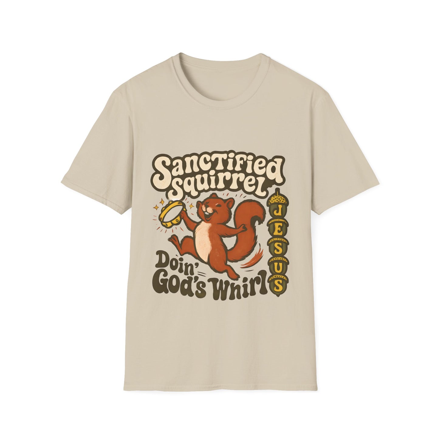 Sanctified Squirrel Jesus Graphic Tee