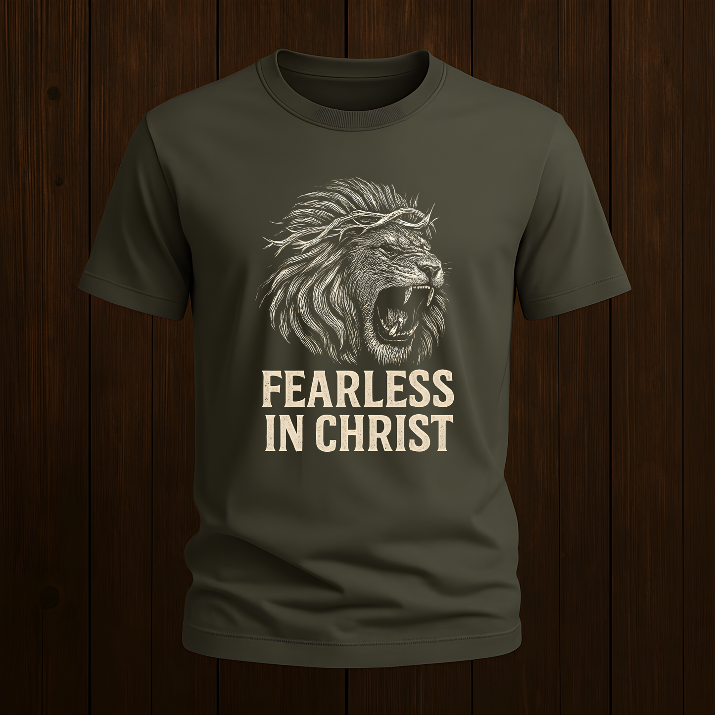 Fearless in Christ Lion T-Shirt