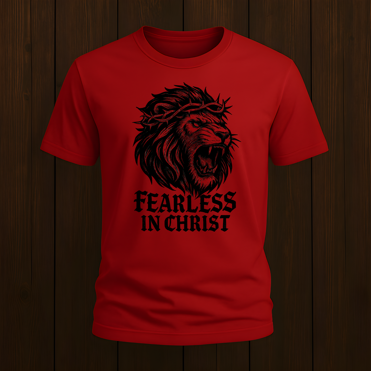 Fearless in Christ Lion T-Shirt