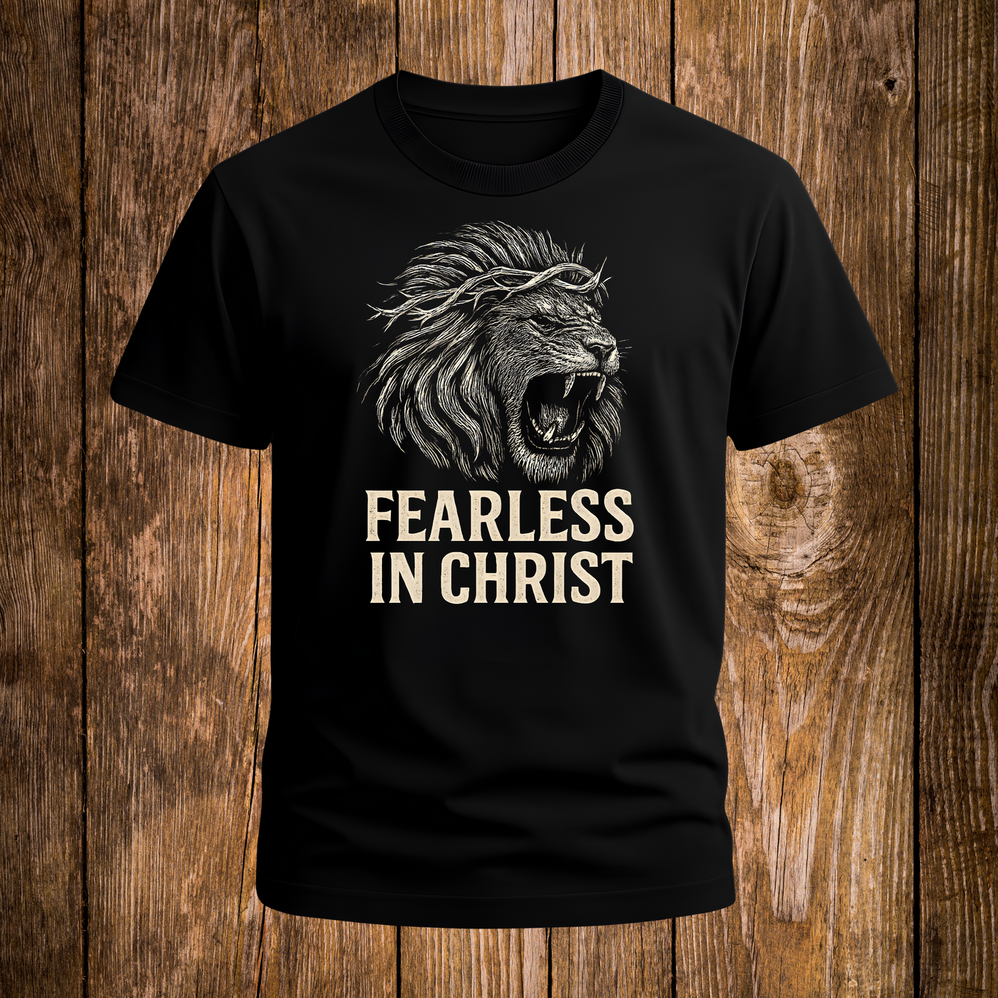 Fearless in Christ Lion T-Shirt