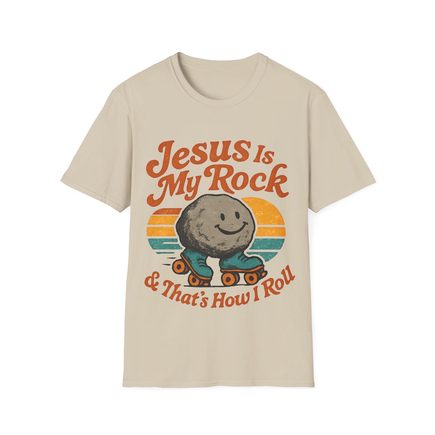 Retro Jesus Is My Rock T-Shirt
