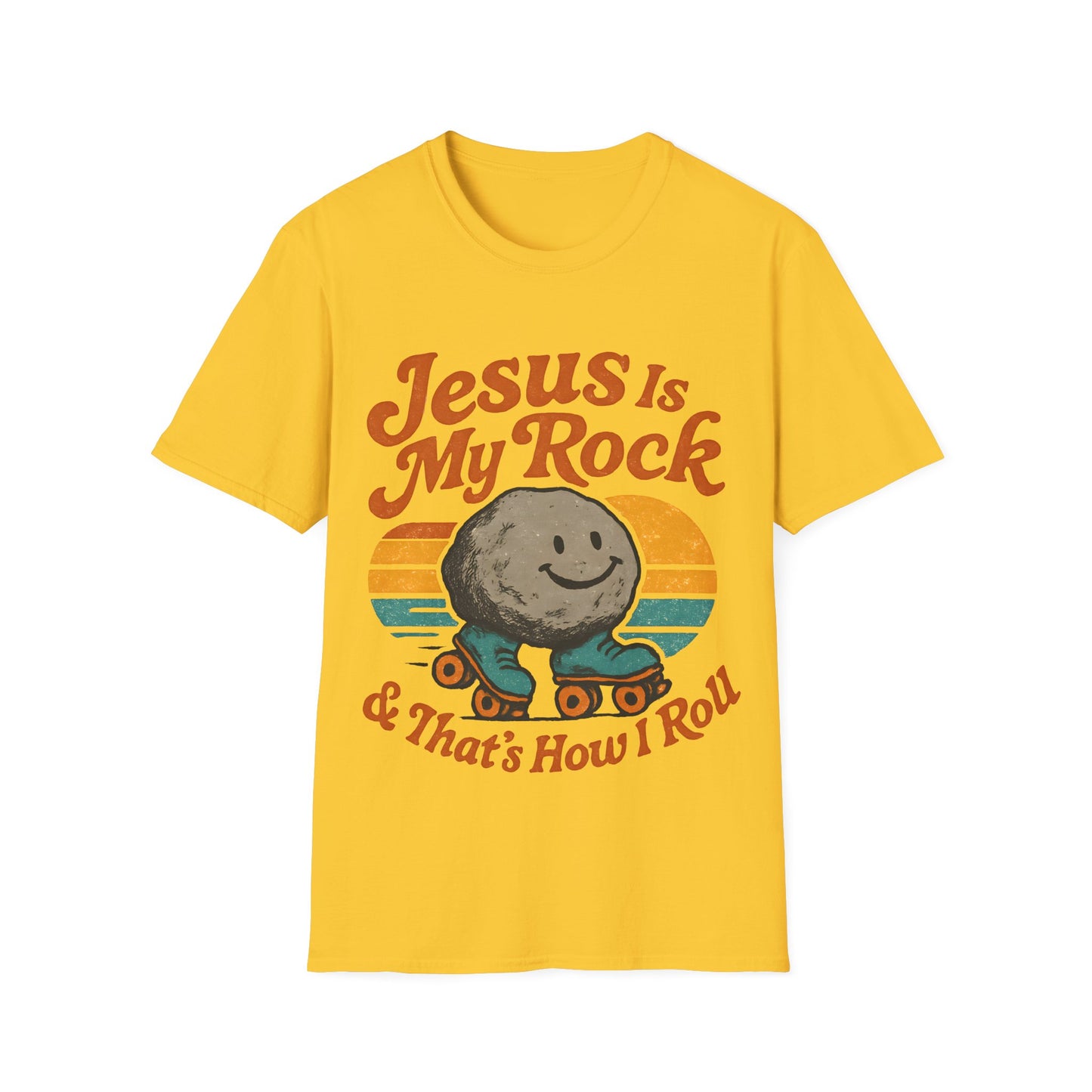 Retro Jesus Is My Rock T-Shirt