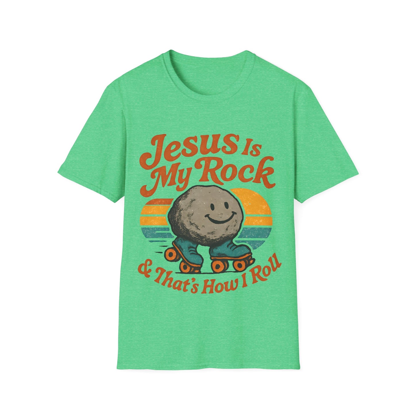 Retro Jesus Is My Rock T-Shirt