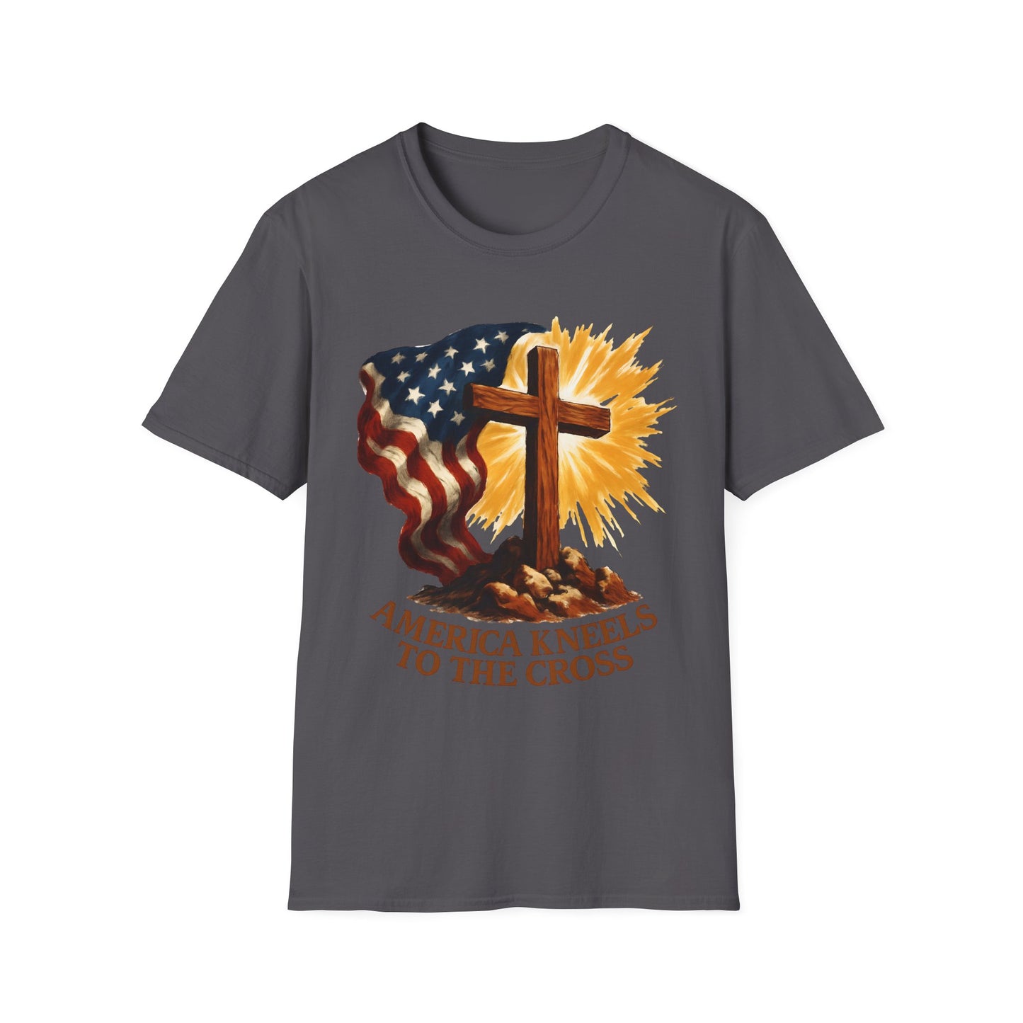 America Kneels to the Cross Tee