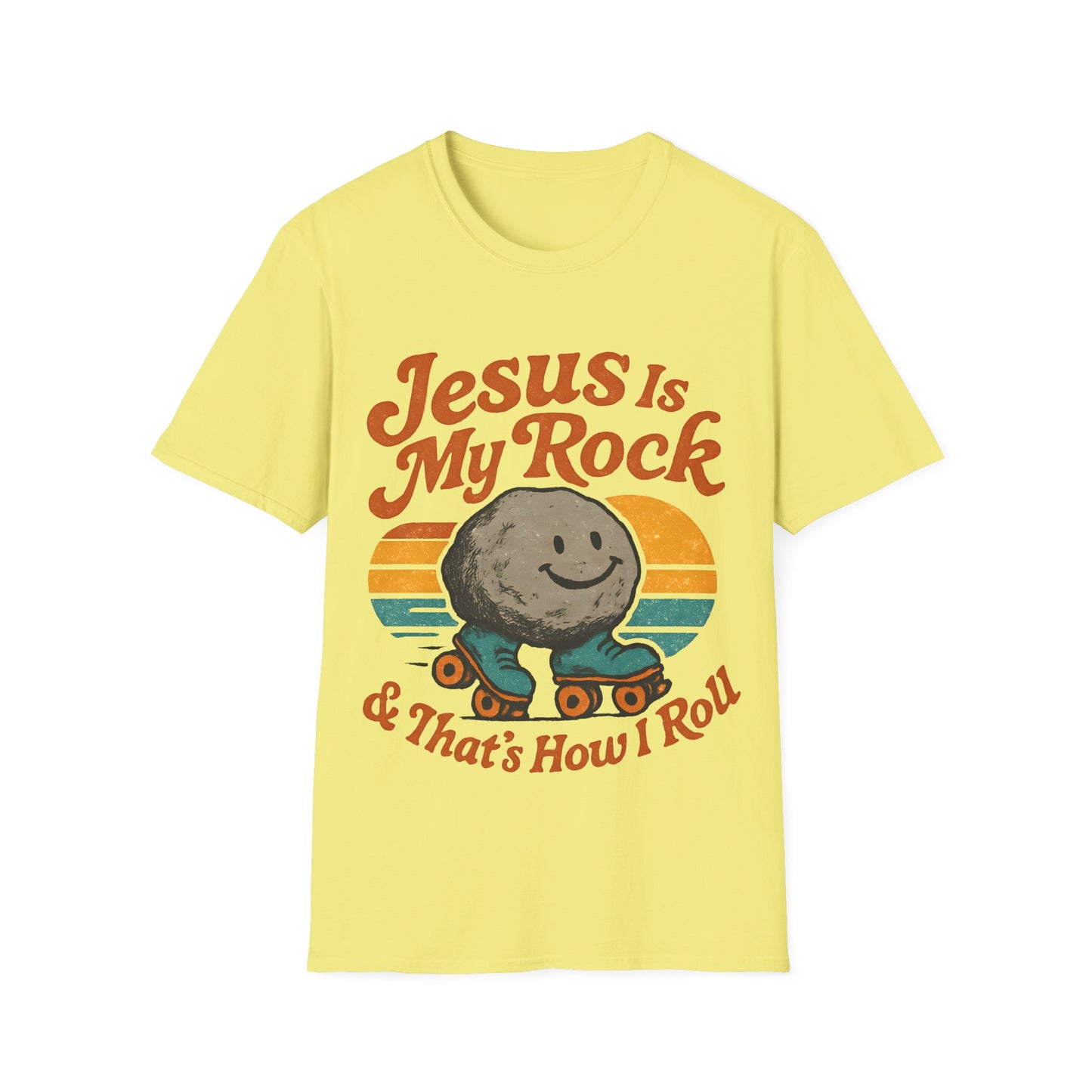 Retro Jesus Is My Rock T-Shirt