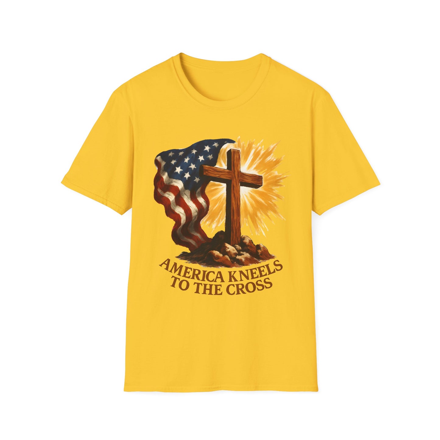 America Kneels to the Cross Tee