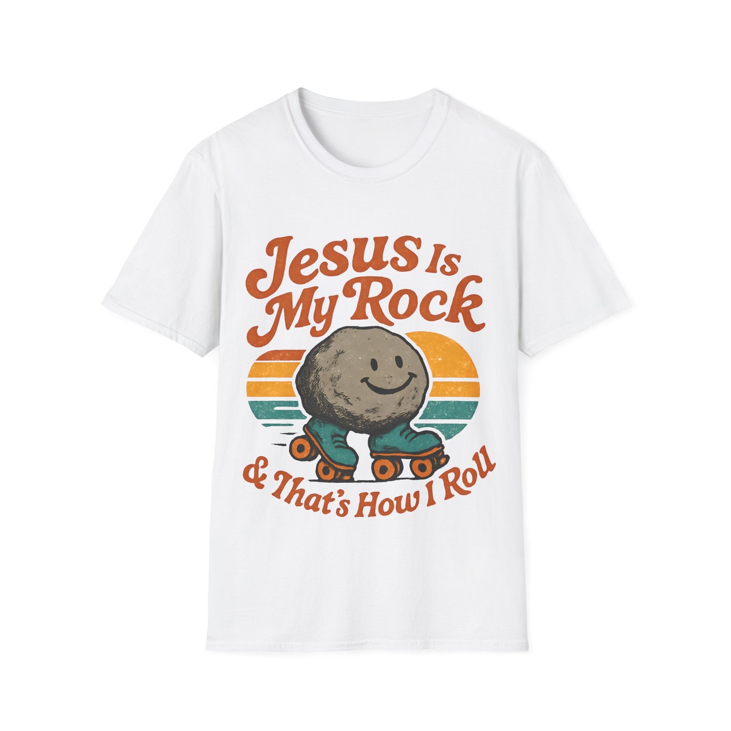Retro Jesus Is My Rock T-Shirt