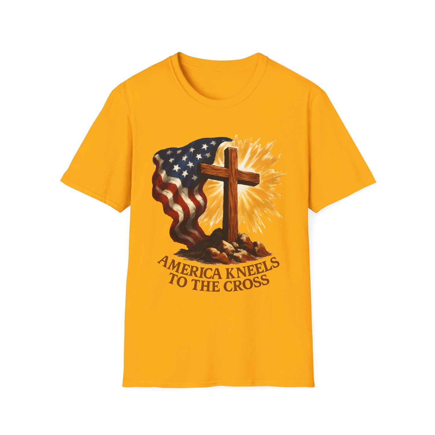America Kneels to the Cross Tee
