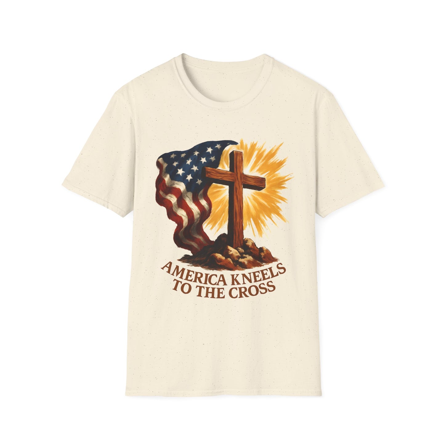 America Kneels to the Cross Tee