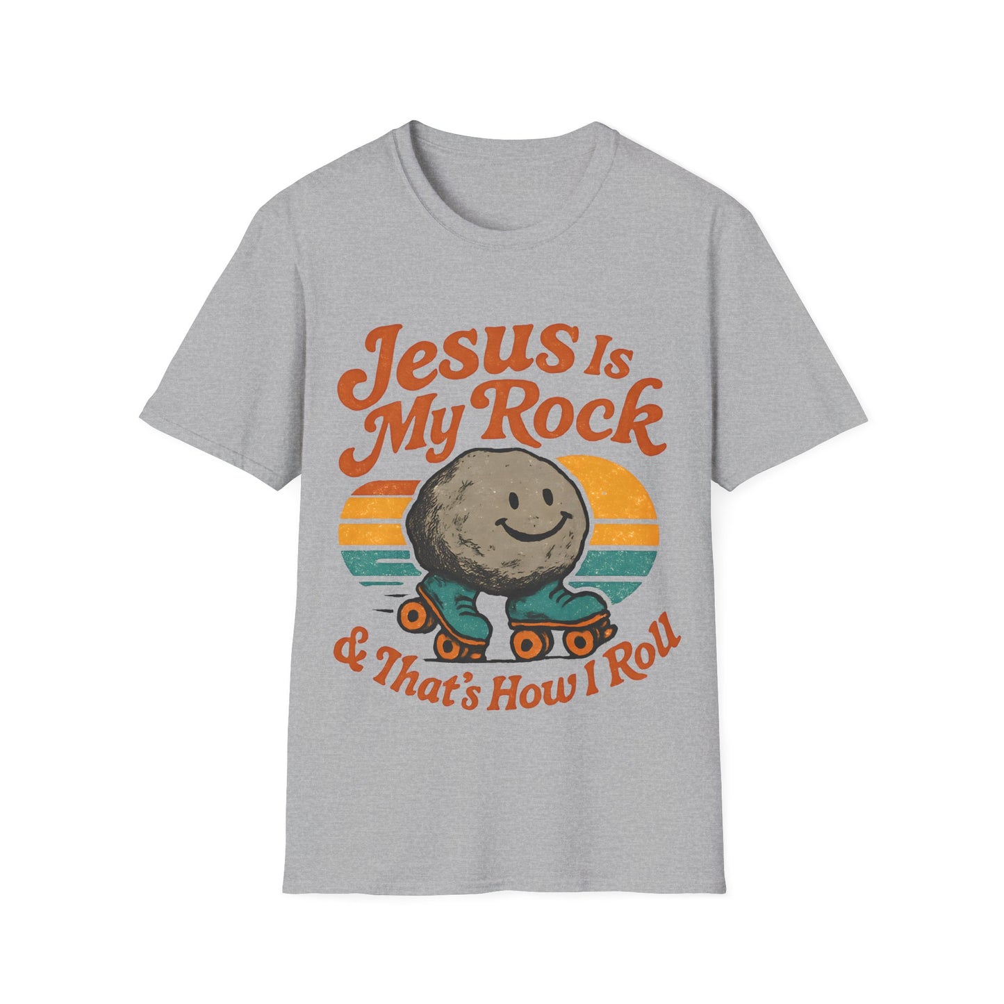 Retro Jesus Is My Rock T-Shirt