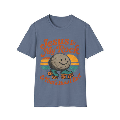 Retro Jesus Is My Rock T-Shirt