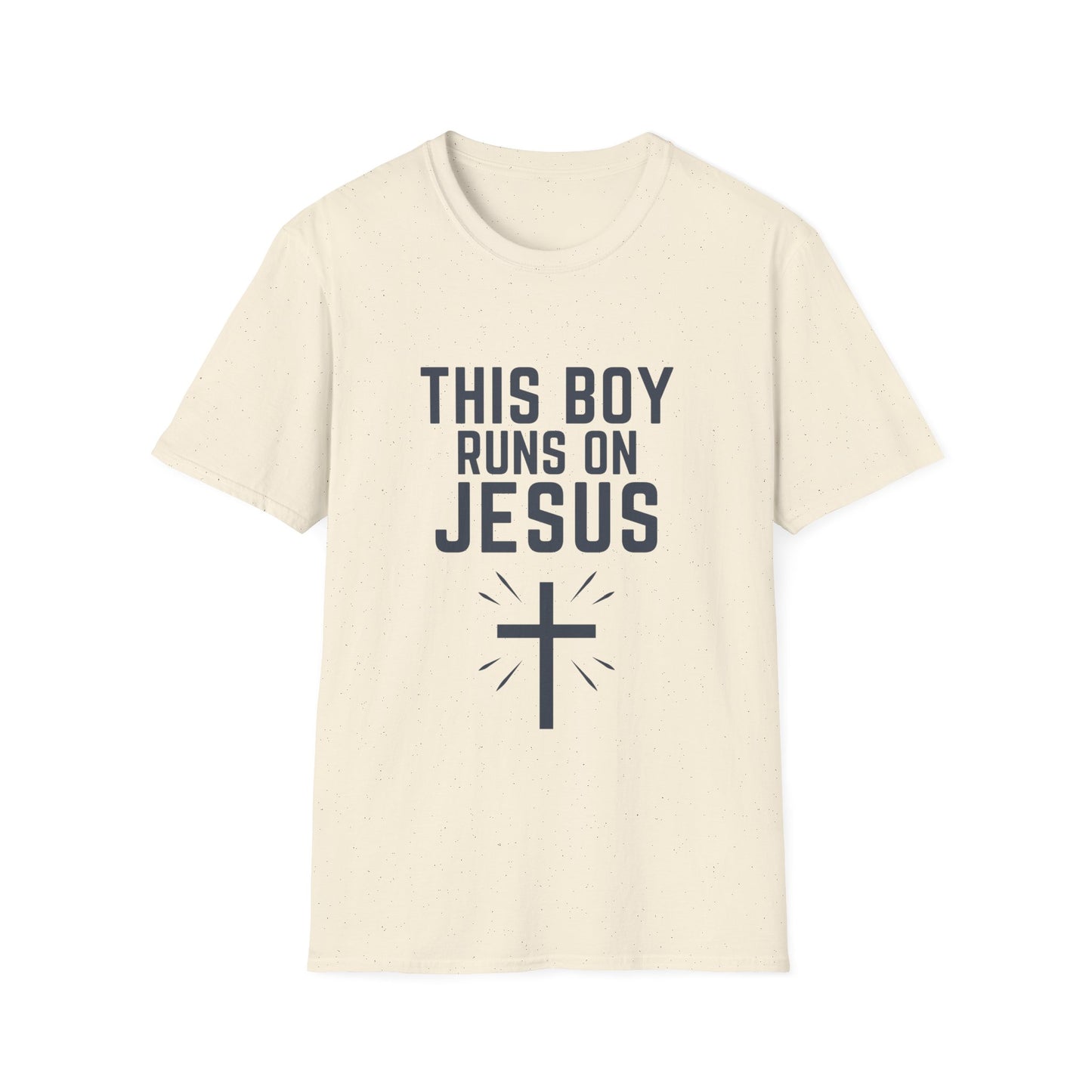 'This Boy Runs on Jesus' Tee