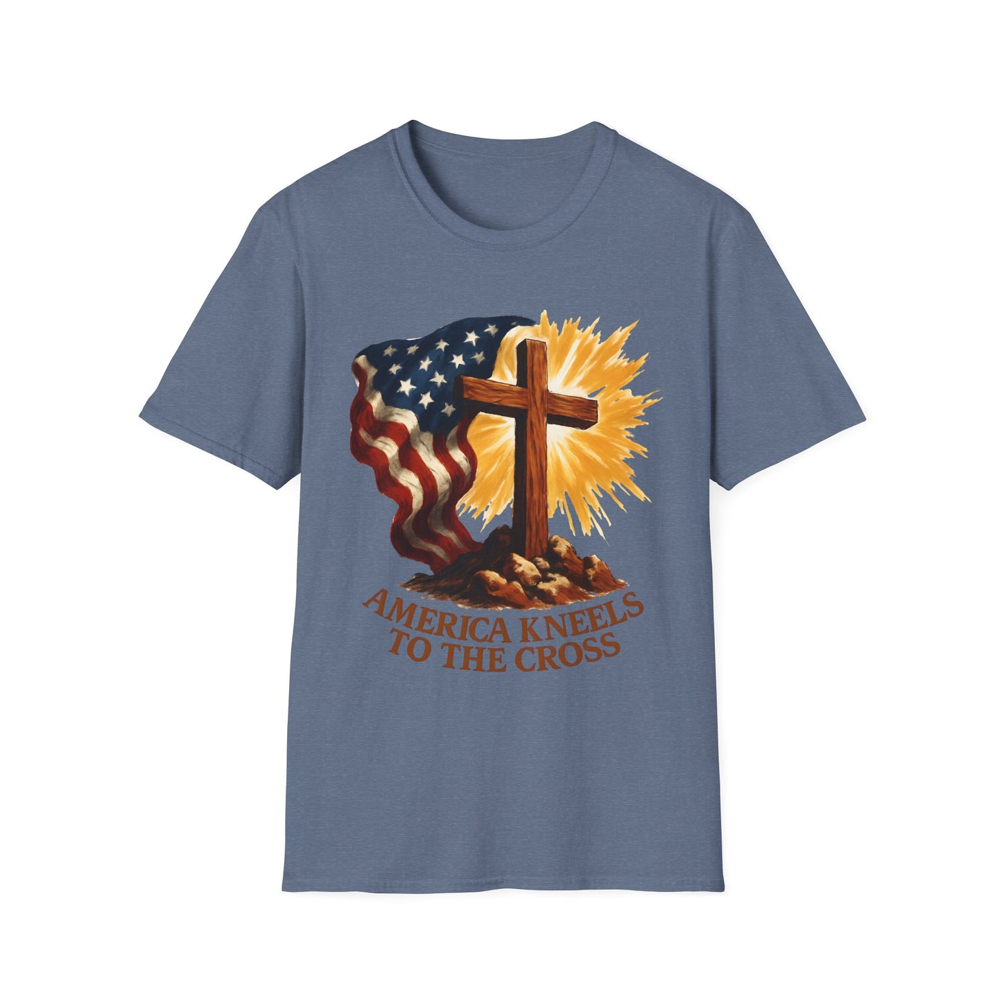 America Kneels to the Cross Tee