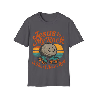 Retro Jesus Is My Rock T-Shirt