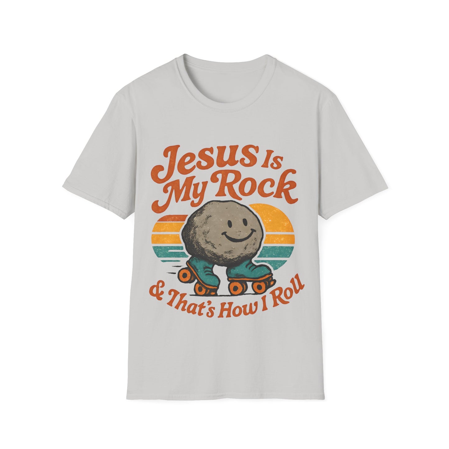 Retro Jesus Is My Rock T-Shirt