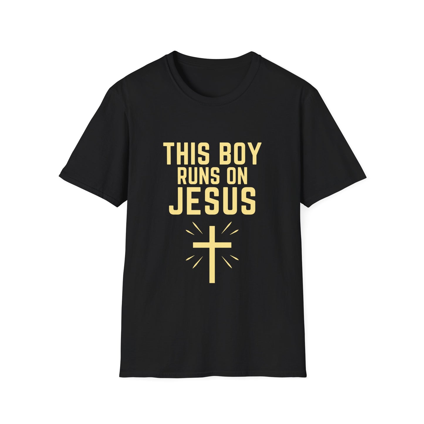 'This Boy Runs on Jesus' Tee