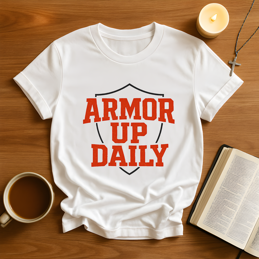 Armor Up Daily - Spiritual Motivational T-Shirt
