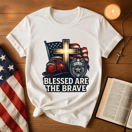 Blessed Are The Brave Firefighter and Police