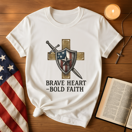 Brave Heart Bold Faith Tee