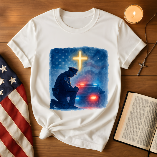 Police Kneeling at the Cross Tee