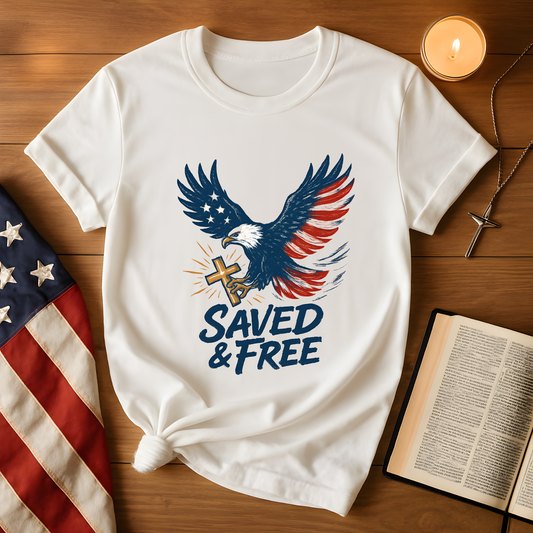 Saved & Free Eagle Tee