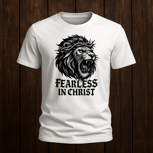 Fearless in Christ Lion T-Shirt