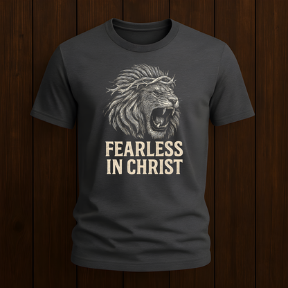 Fearless in Christ Lion T-Shirt