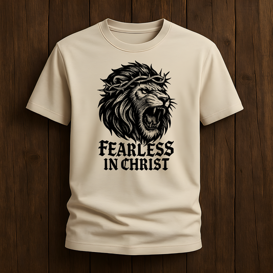 Fearless in Christ Lion T-Shirt