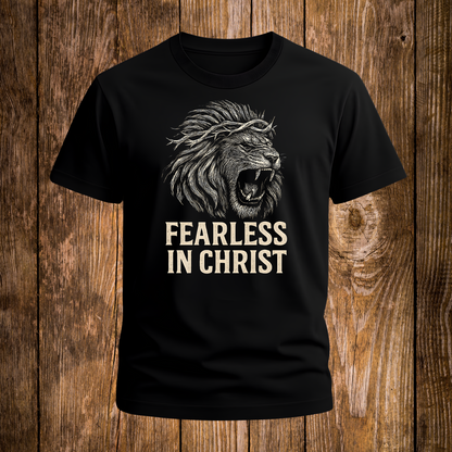 Fearless in Christ Lion T-Shirt