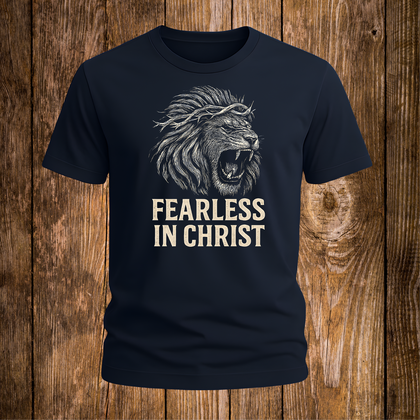 Fearless in Christ Lion T-Shirt