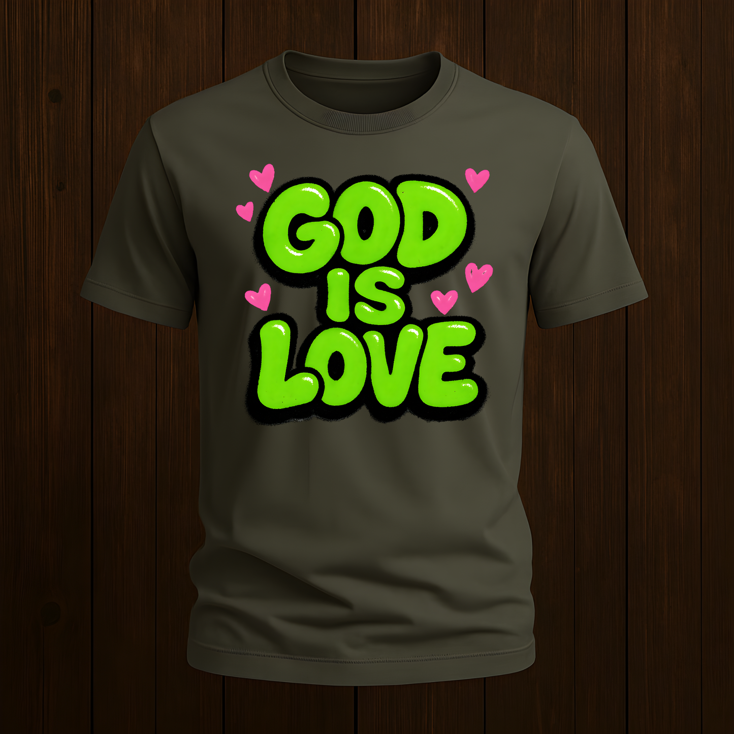 God is Love Green