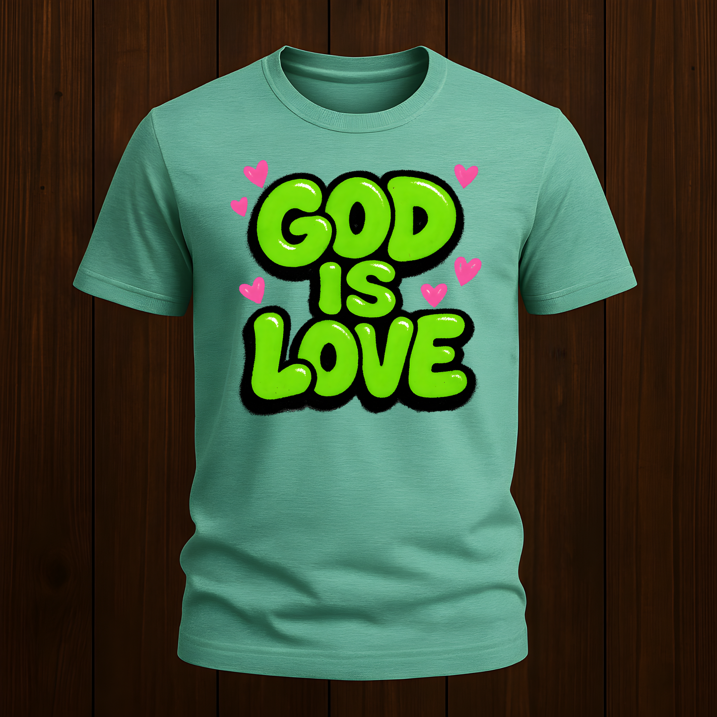 God is Love Green