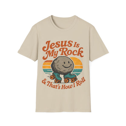 Retro Jesus Is My Rock T-Shirt