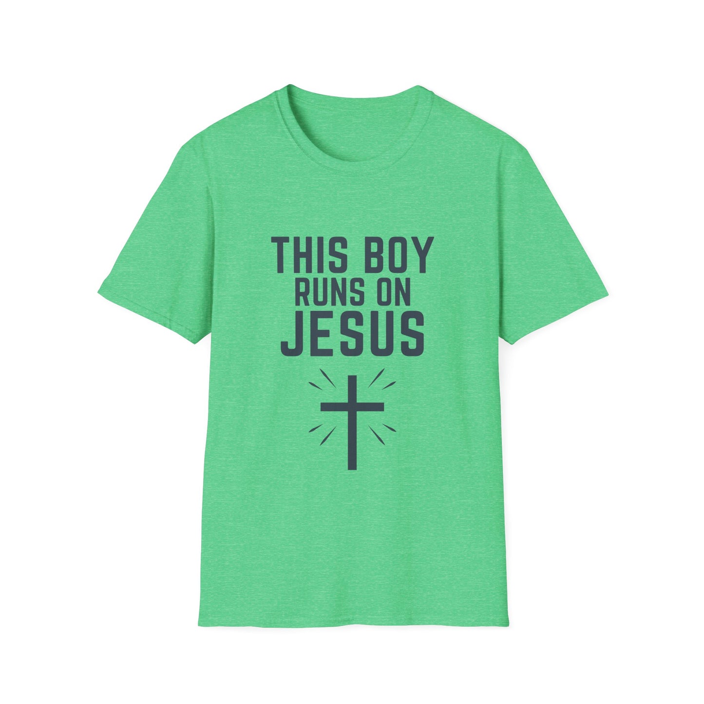 'This Boy Runs on Jesus' Tee