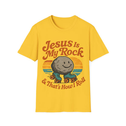 Retro Jesus Is My Rock T-Shirt