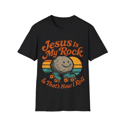 Retro Jesus Is My Rock T-Shirt