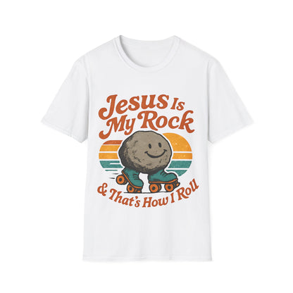 Retro Jesus Is My Rock T-Shirt