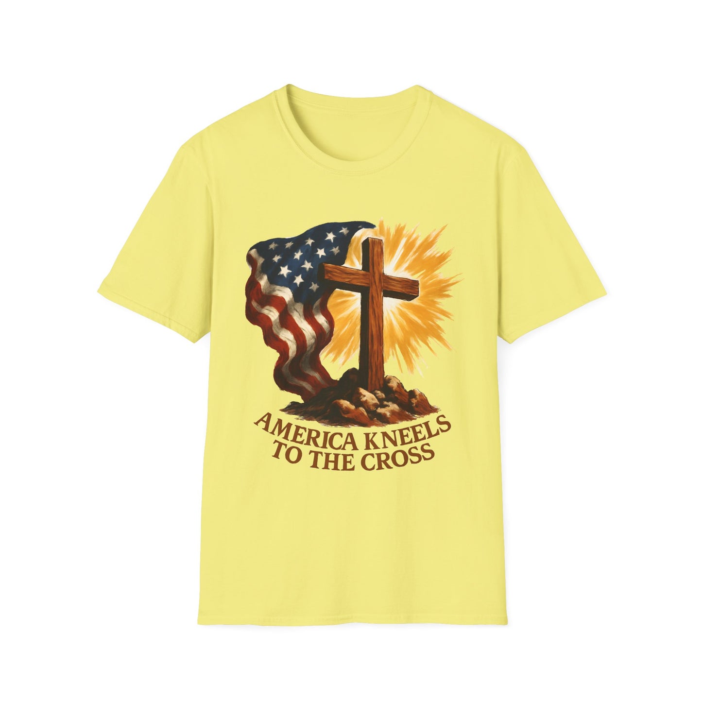 America Kneels to the Cross Tee