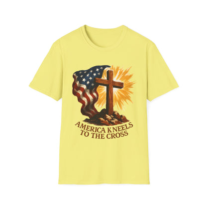 America Kneels to the Cross Tee