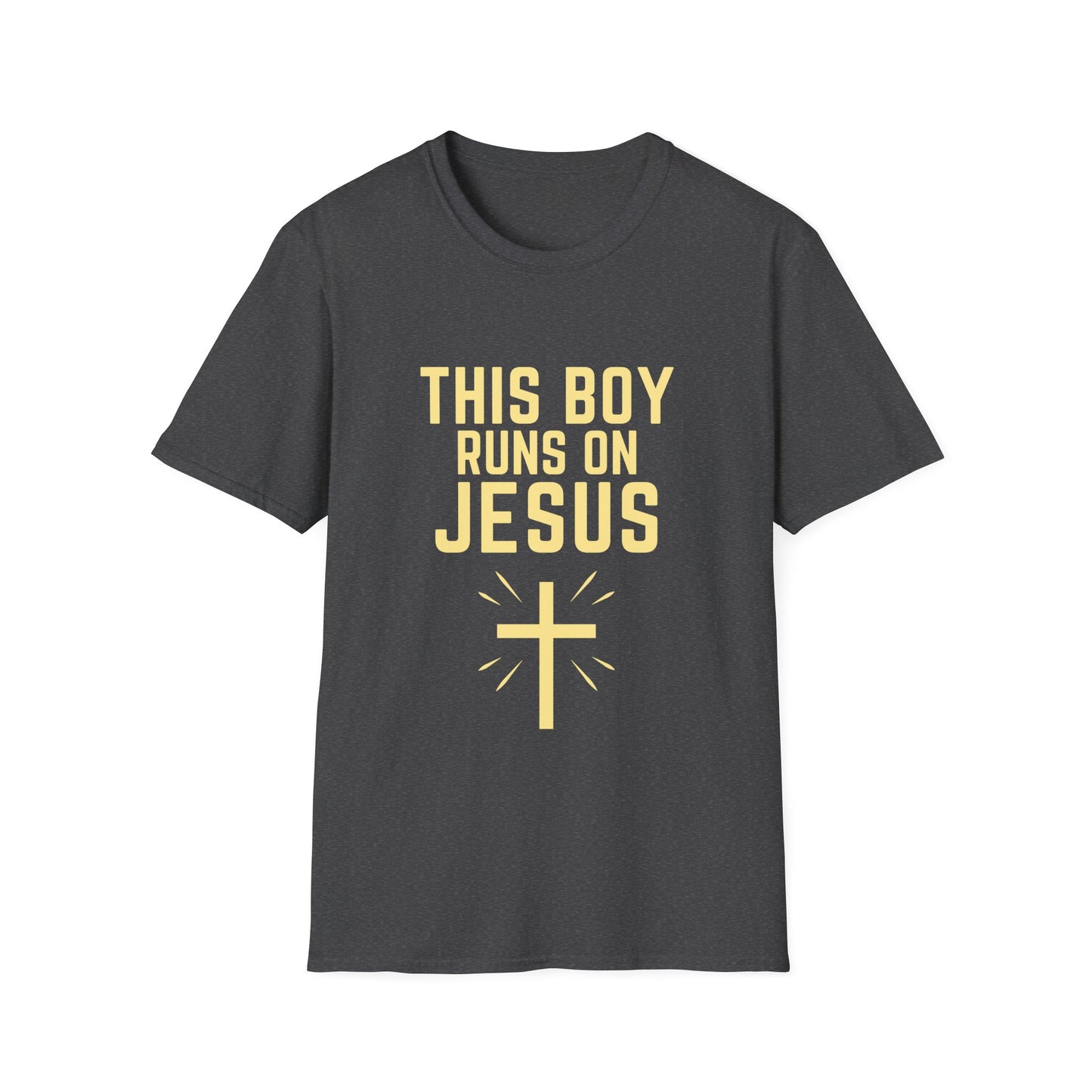 'This Boy Runs on Jesus' Tee