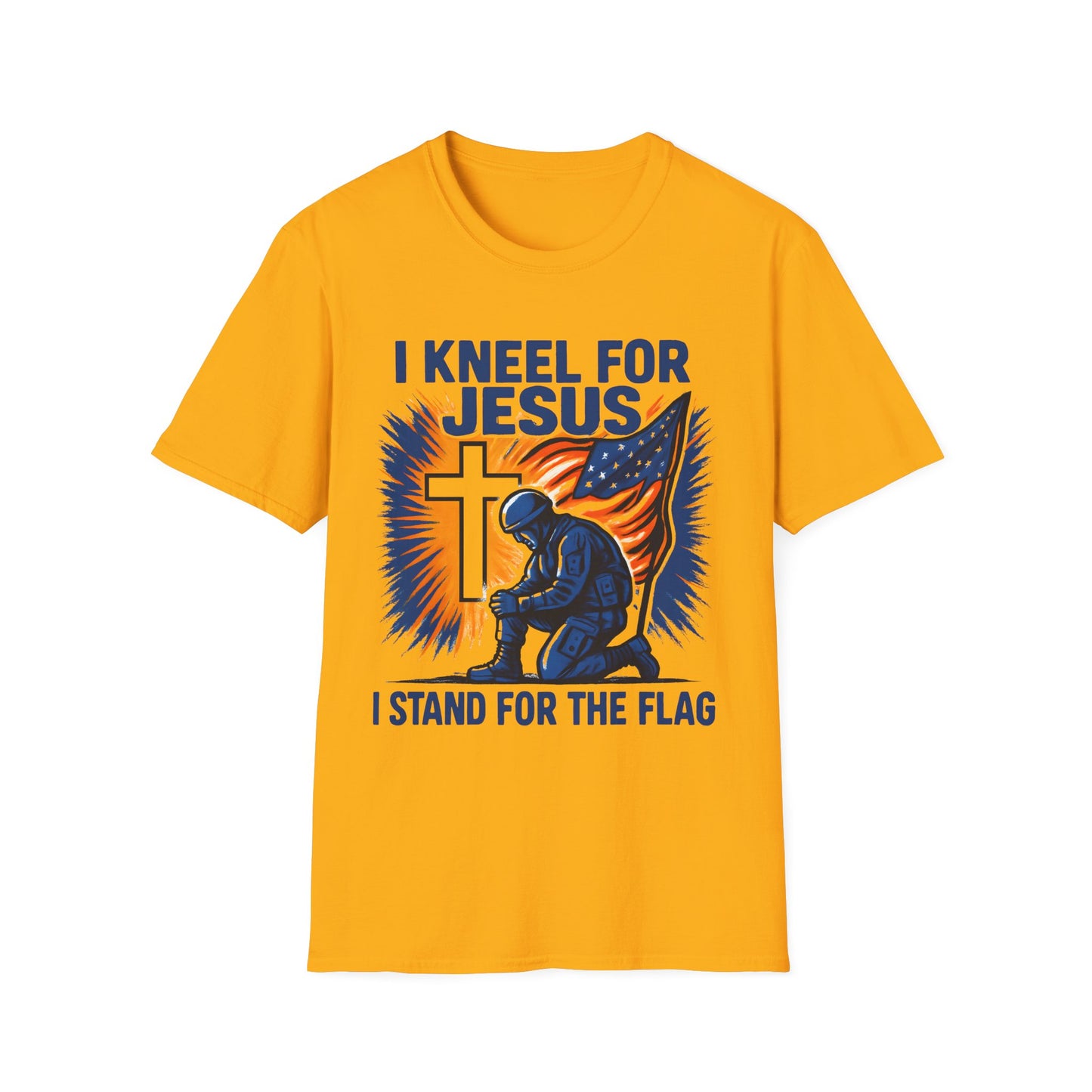 I Kneel for Jesus, I Stand for the Flag